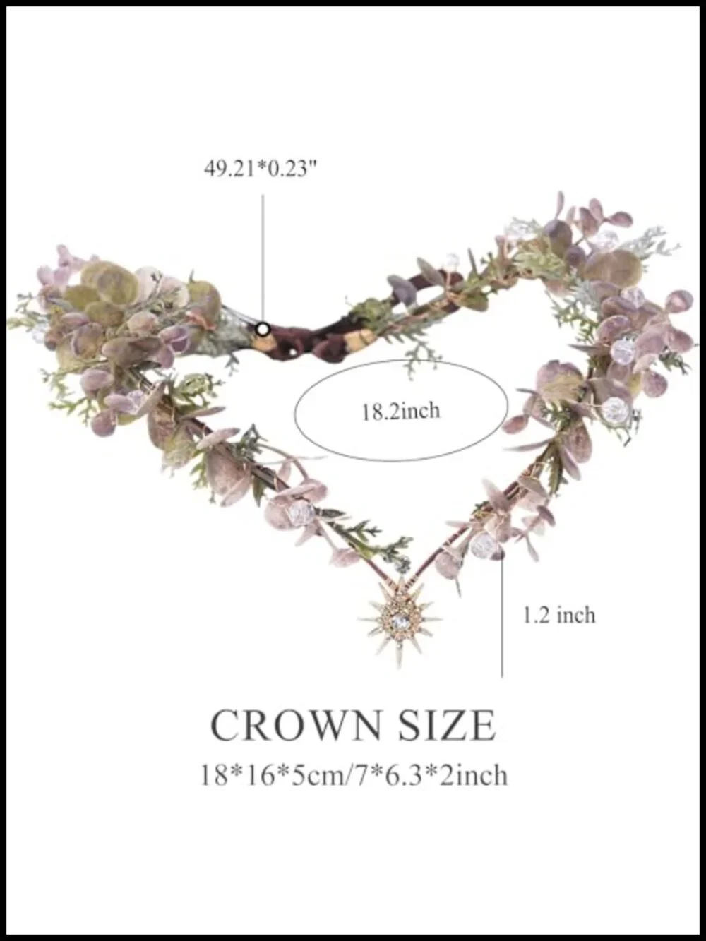 Woodland Flower Fairy Crown Elf Circlet Renaissance Headpiece